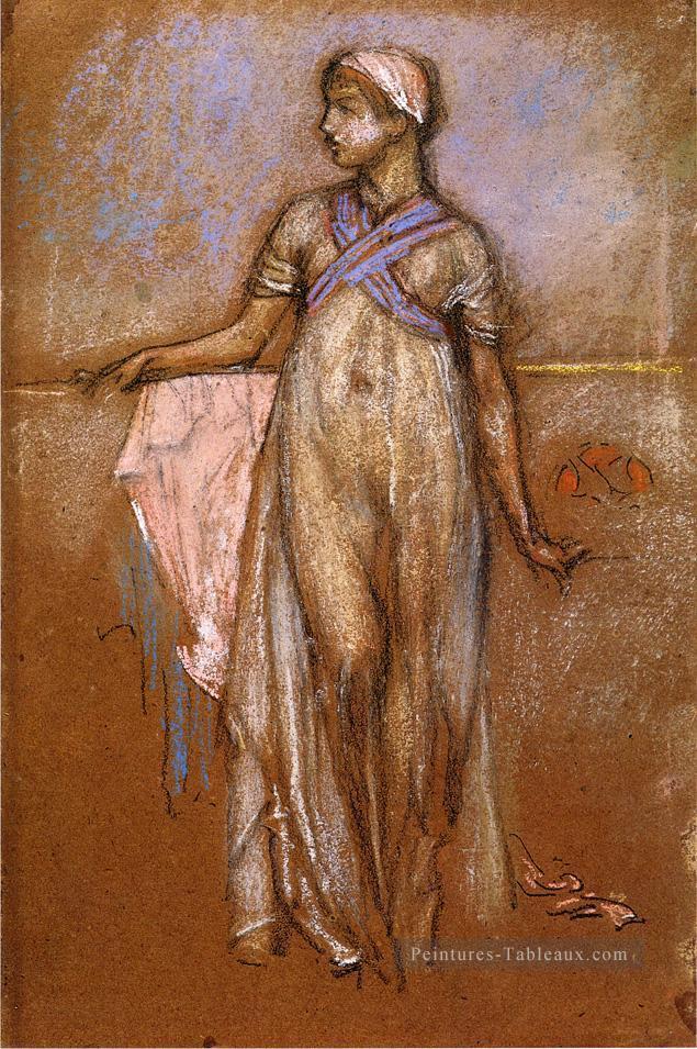 La Grecque Slave Girl aka Variations en Violet et Rose James Abbott McNeill Whistler Peintures à l'huile